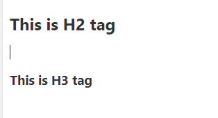 h2 and h3 tag