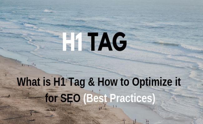 optimize h1 tag for seo