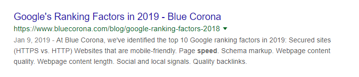 blue crona meta description