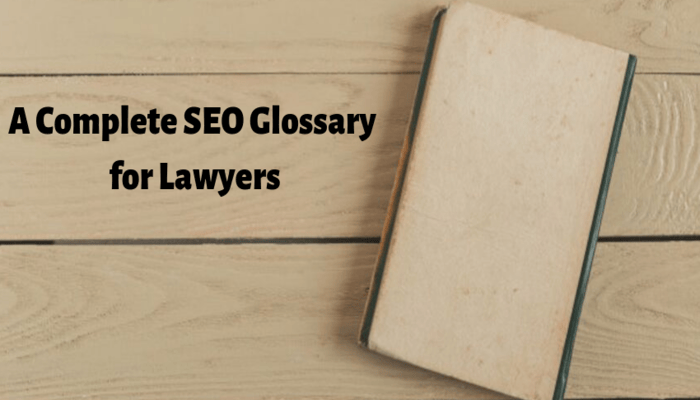 lawyers seo glossary terms