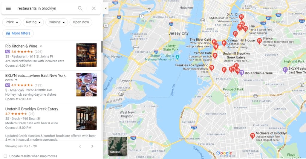 google-map-results