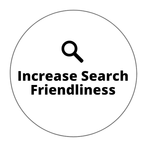 Increase Search Friendliness