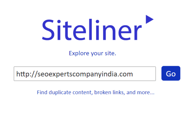 siteliner homepage