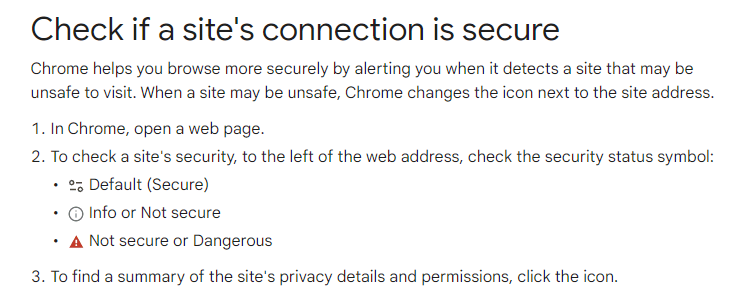 how to check a secure connection