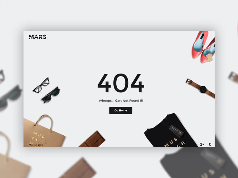 404 error page in ecommerce